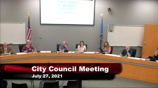 City of Brookings City Council Meeting - Tuesday, July 27 2021
