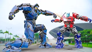 Gipsy Jaeger vs Optimus Prime  War in Future World - Big Battle