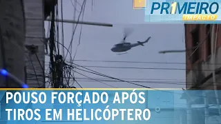 RJ: Vídeo mostra helicóptero pousando após ser atingido por tiros | Primeiro Impacto (09/10/23)