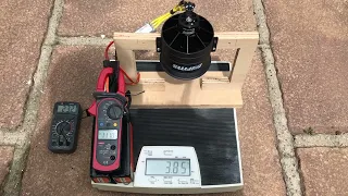 FMS 90mm edf 1950kv static thrust test (18 degree timing)