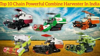 Top 10 Chain Powerful Combine Harvester In The World || All Mini Chain Combine Harvester Video