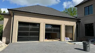 Blackout Window film on a garage windows ￼