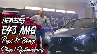 Mercedes Benz E43 AMG Tuning | Stage 1 Optimierung + Pops & Bangs | FastTuning