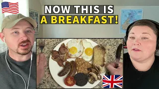 Americans React to How to Make a Proper Full English Breakfast - WOW!