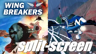 Wing Breakers (PC) - splitscreen local coop gameplay (single PC multiplayer)