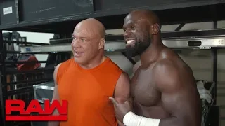Apollo Crews on what Kurt Angle told him after his match: Raw Exclusive, March 18, 2019