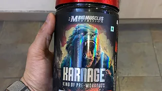 Unboxing Big muscle Karnage Pre workout