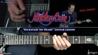 Kickstart My Heart Guitar Lesson (FULL SONG) - Motley Crue