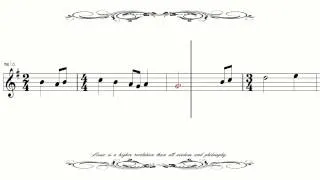 ［Sheet Music］ Netherlands National Anthem Wilhelmus Van Nassouwe　オランダ国歌