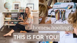 HOMESCHOOL ROUTINE! 📚✨ keep the magic alive in learning | fun homeschooling ideas!!