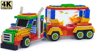 Magnet Challenge - How To Make Aquarium Tank Train From Magnetic Balls (satisfying) - Magnet World