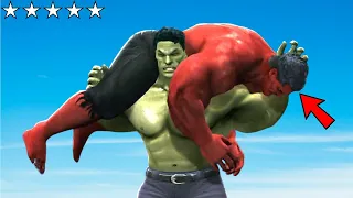 RED Hulk Vs BLUE Hulk AND Destroys LOS SANTOS In GTA 5 - Epic Battle