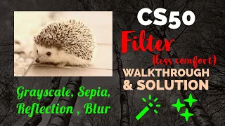 CS50 Pset4 Filter (Less comfort) Walkthrough Tutorial & Solution