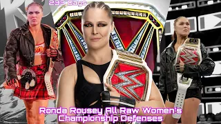 Ronda Rousey All Raw Women's Championship Defenses | 1st Reign