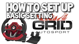 How to set up (Basic Setting) Hori Mario Kart Racing Wheel Pro Deluxe for GRID (Nintendo Switch)