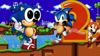 Sonic, with Sonic 2 Music 🎵