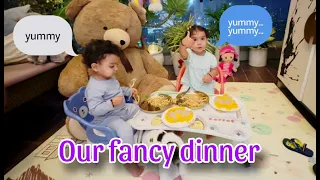 Mamma made a fancy dinner set up | HINDI | Lianna and Divisha Official |