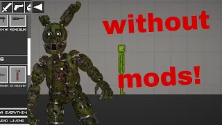 how to make a springtrap in melon playground without mods