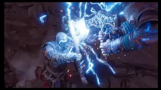 God of War Ragnarök Kratos vs Thor Round 2. Kratos spares Thor.