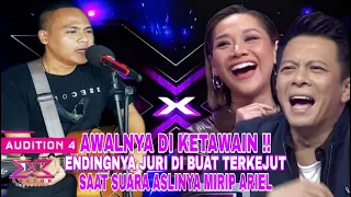 Awalnya Di Ketawain,Ternyata Suara Aslinya Mirip Ariel,Juri Pun Kaget|X Factor Indonesia 2021Parodi