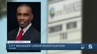 Pahokee city manager under investigation for questionable spending