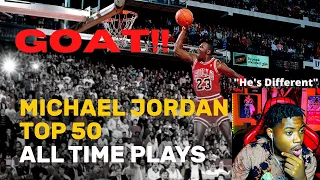 Michael Jordan "SUPERFAN" Reacts to: Michael Jordan Top 50 Plays of ALL TIME!🔥  #michaeljordan