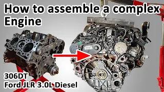 Assembly of a Ford JLR 3.0L SDV6 Diesel Engine - Start to Finish