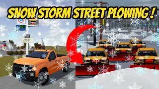 Greenville, Wisc Roblox l Snow Storm Truck Plowing Update Roleplay