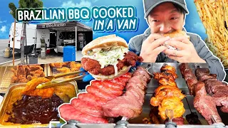 SPICIEST HOT CHICKEN & Brazilian BBQ Cooked in a VAN in Los Angeles