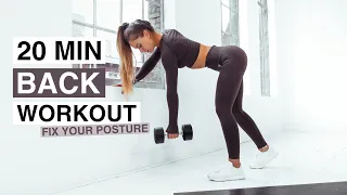 20 MIN BEGINNER BACK WORKOUT (DUMBBELL ONLY)