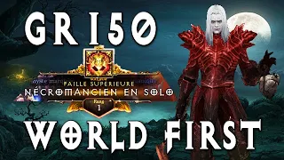 World First GR150 Necromancer SSF | Diablo 3 [Season 29]