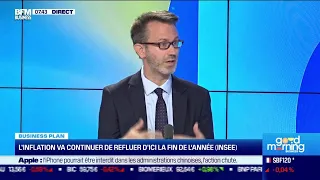 Julien Pouget (Insee) : L'inflation va continuer de refluer d'ici la fin de l'année