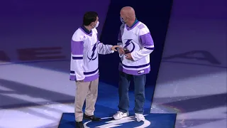 Hockey Fights Cancer Ceremonial Puck Drop