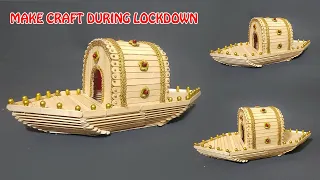 How To Make Boat From Popsicle Stick | Home Decor DIY You Must Try In This Lockdown And Stay At Home