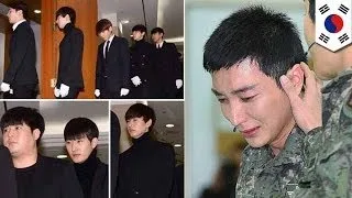 Super Junior attends family funeral