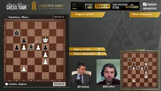 Lindores Abbey Rapid Challenge Carlsen vs Nakamura-Demi-finale-jour 1