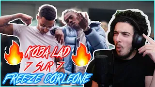 KOBA LAD 7 SUR 7 FT FREEZE CORLEONE CLIP OFFICIEL 🔥  French Rap Reaction 🇬🇧 (UK)