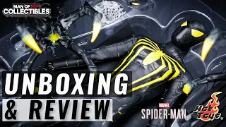 Hot Toys SPIDER-MAN Anti-Ock Suit Deluxe Unboxing and Review | Spider-Man Video Game PS4/PS5