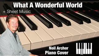What A Wonderful World - Louis Armstrong - Piano Cover + Sheet Music
