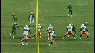 Buc Pierce 62 yard game winning touchdown pass to Geroy Simon in Edmonton - October 9, 2009