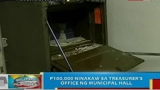 P100,000, ninakaw sa treasurer's office ng Narvacan, Ilocos Sur municipal hall