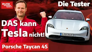 Porsche Taycan 4S: DAS kann Tesla nicht! - Test | auto motor und sport
