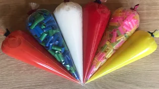 Making Crunchy Slime With Piping Bags | Satisfying Videos #12 #slime #slimevideos
