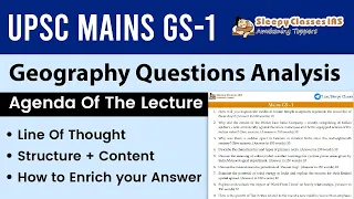 UPSC Mains GS - 1 Geography Questions Analysis