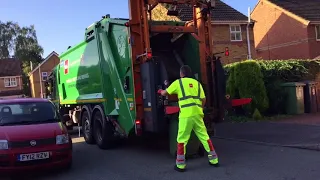 Green bin lorry garbage day Lincoln