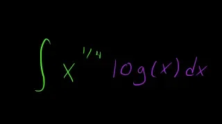 Integral of x^(1/4)(logx). MIT Integration Bee