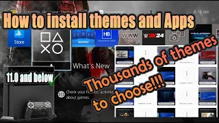 How to install themes and applications on PS4 jailbreak 11.0 and below