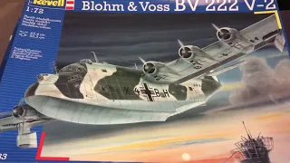 Revell 1/72 huge Blohm & Voss BV222 V-2 box review