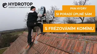 💪 Komínová fréza v akci při frézování komínu ► 16. 3. 2019 – její pán: Jiří Václavek