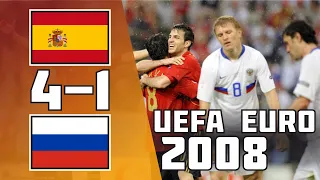 Spain 4 - 1 Russia | EURO 2008